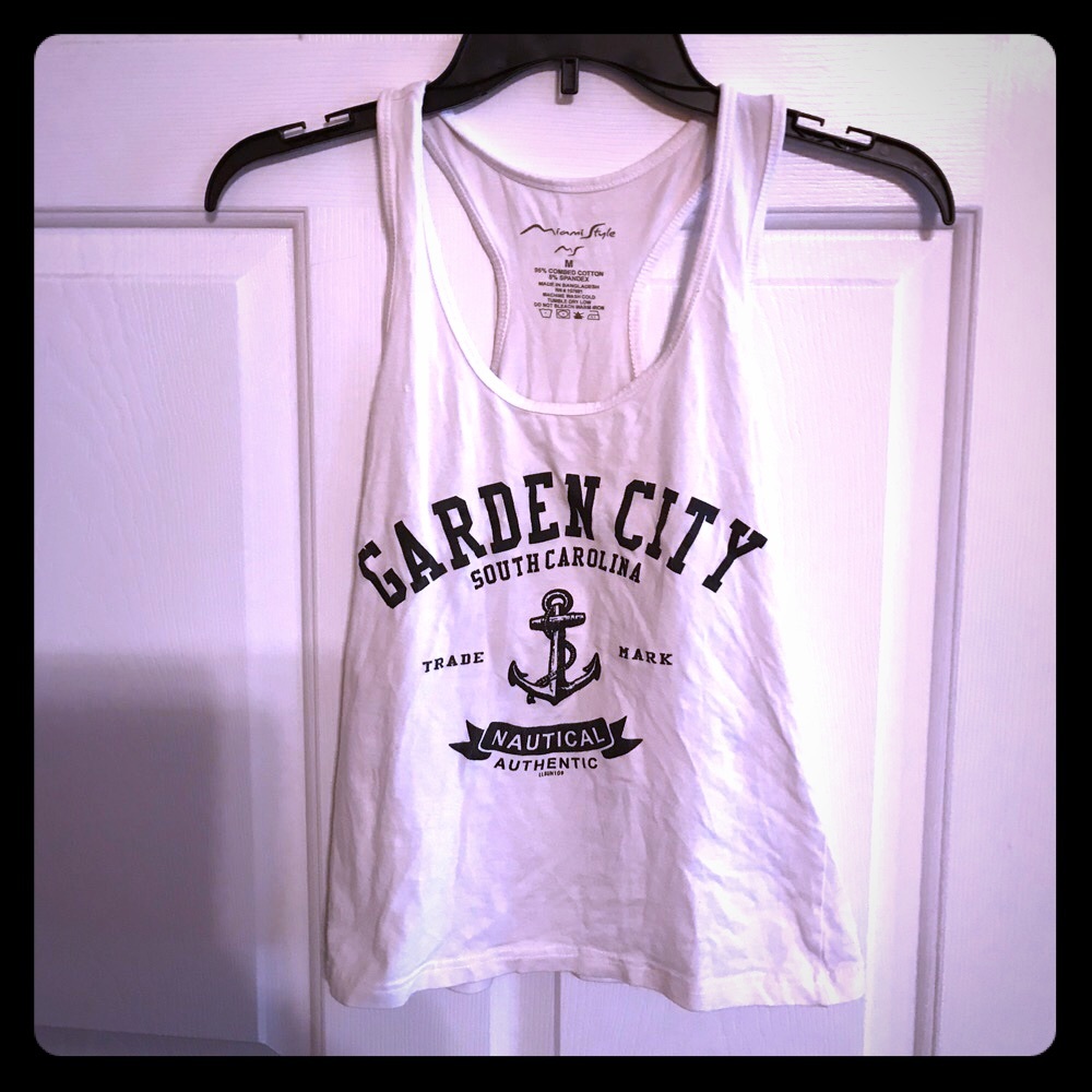 🌅🧺💥🎯Miami Style Garden City,SC Nautical⚓️ 💪 Tee